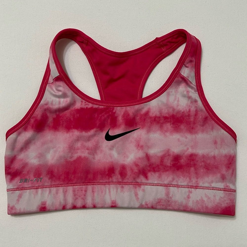 Nike Pink Tie Dye Sports Bra